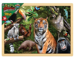 15.75" x 11.75" 48PC JUNGLE PUZZLE LLB Puzzle