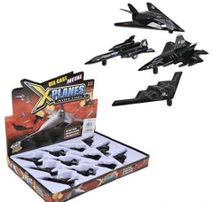 5" DIECAST PULLBACK STEALTH BOMBER LLB kids toys