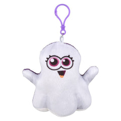 4" Halloween Plush Ghost Backpack Clip On- LLB Toys