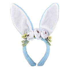 Plush Bunny Ears With Flowers LLB Plush Toys