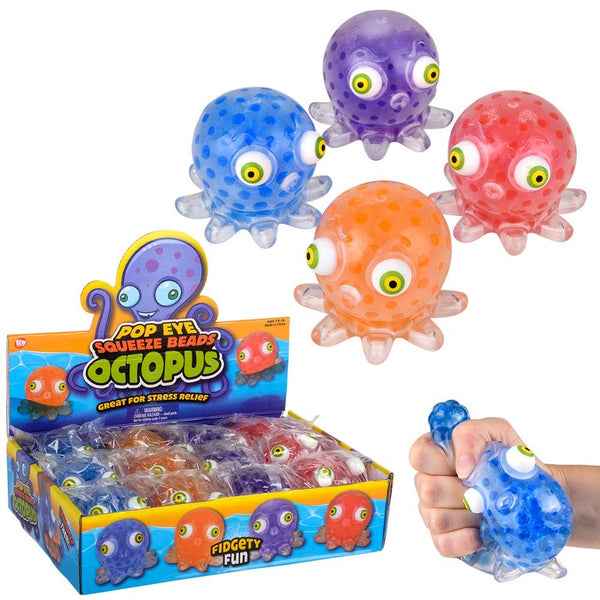 Pop Eye Squeeze Beads Octopus 3.5