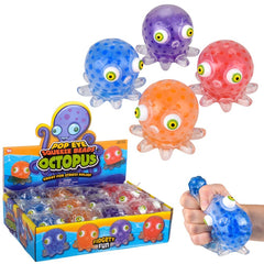 Pop Eye Squeeze Beads Octopus 3.5" LLB kids toys