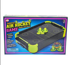 NEON TABLETOP AIR HOCKEY GAME 20"x12.25" LLB kids toys