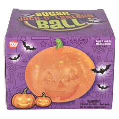 3" Jack O Lantern Squeezy Sugar Ball- Halloween - LLB Toys