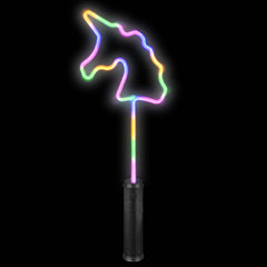 18" Light-Up Neon Bright Unicorn Wand