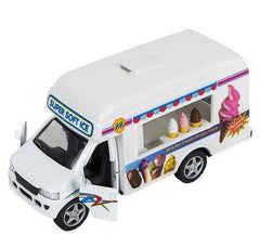 5" DIE-CAST PULL BACK ICE CREAM TRUCK LLB Car Toys