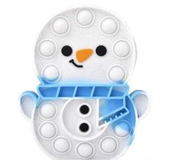 SNOWMAN BUBBLE POPPES 6" LLB kids toys Christmas