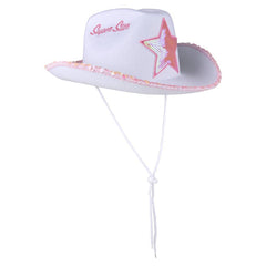 White Felt Superstar Cowgirl Hat - LLB Toys