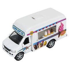 5" DIE-CAST PULL BACK ICE CREAM TRUCK LLB Car Toys