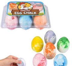 2.5" MARBLEIZED EGG SIDEWALK CHALK LLB Stationary