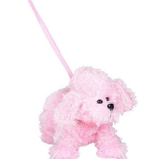 11"PET PINK POODLE W/ 35" LEASH LLB Plush Toys