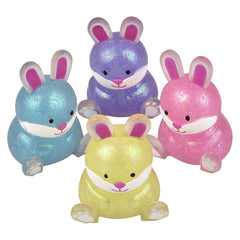 2.5" Squish Sticky Glitter Easter Bunny LLB Squishy Toys