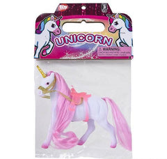 4.5" FLOCKED UNICORN LLB kids toys