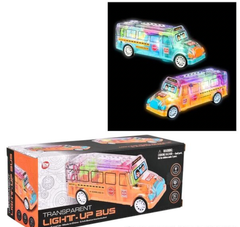 8" LIGHT-UP TRANSPARENT BUS LLB Light-up Toys