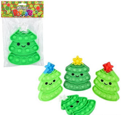 CHRISTMAS TREE GLITTER BUBBLE POPPERS LLB Fidget Toys