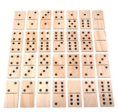 6" JUMBO WOODEN DOMINOES SET LLB kids toys