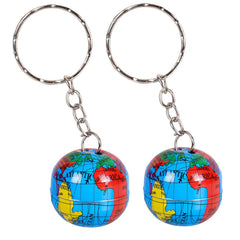 1" GLOBE KEYCHAIN LLB Keychain