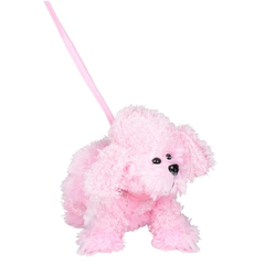 11"PET PINK POODLE W/ 35" LEASH LLB Plush Toys