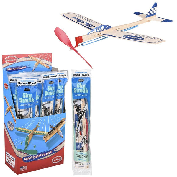 Balsa Wood Sky Streak Glider (24pcs/display) LLB kids toys