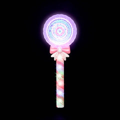 12" LIGHT-UP SPINNING LOLLIPOP WAND LLB Light-up Toys