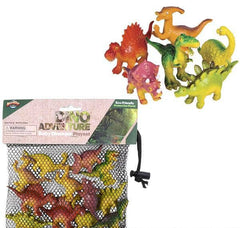 12PC BABY DINOSAUR MESH BAG PLAY SET LLB kids toys