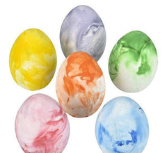 2.5" MARBLEIZED EGG SIDEWALK CHALK LLB Stationary