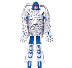 5" SNOW LEOPARD ROBOT ACTION FIGURE LLB kids toys