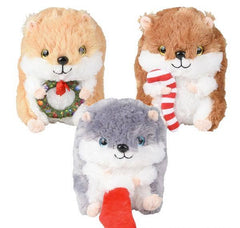 7"CHRISTMAS HAMSTER LLB Plush Toys