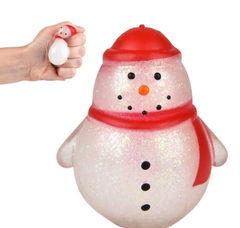 2.25" SQUISH STICKY SNOWMAN LLB Squishy Toys