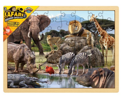 15.75" x 11.75" 48PC SAFARI PUZZLE LLB Puzzle