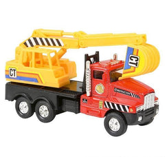 5.25" Pull Back Construction Trucks - 12/DISP - Car Toys