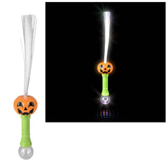 21" Light-Up Jack O Lantern Fiber Optic Wand- LLB Toys