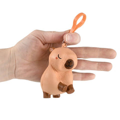 3.25" Capybara Squish Backpack Clip- LLB Toys