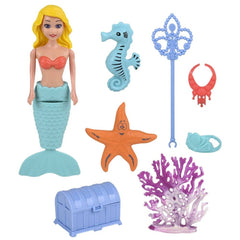 Wind-Up Mermaid Clam Shell Play Set - LLB Toys