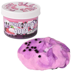 Premium Lychee Taro Boba Butter Slime 8oz - LLB Toys