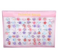 GLITTER RING 0.5" (72PCS/UNIT) LLB kids toys