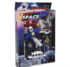 15PC DIE-CAST SPACE PLAY SET LLB Car Toys