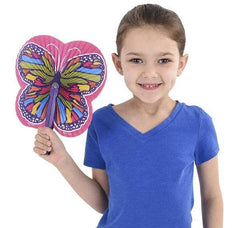 9.5" BUTTERFLY FOLDINGFAN LLB kids toys