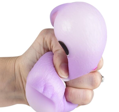 SQUISH AND STRETCH GUMMI BUNNY 3.25" EASTER LLB Squishy Toys