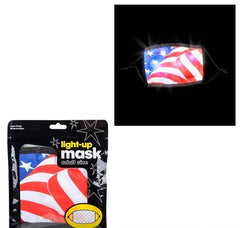 LIGHT-UP PATRIOTIC FACE MASK ADULT SIZE LLB Light-up Toys