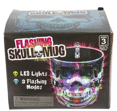 LIGHT-UP SKULL GLASS 4" 16 OZ LLB Light-up Toys