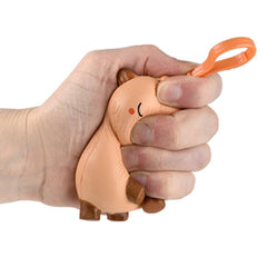 3.25" Capybara Squish Backpack Clip- LLB Toys