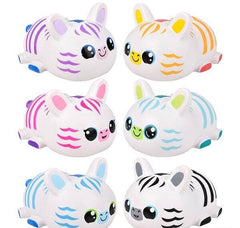 10.25" JUMBO LAYING SQUISH ZEBRA LLB Squishy Toys