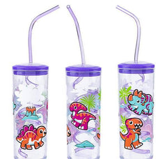 11oz DINO CUP WITH TWISTY STRAW LLB kids toys