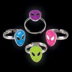 Glow In The Dark Alien Ring 1/2" LLB kids toys