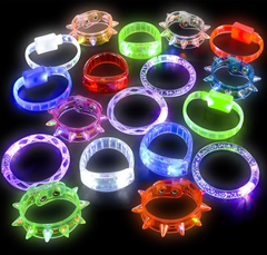 8" LIGHT-UP BRACELET ASST 24PCS/UNIT