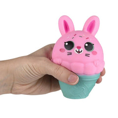 Squish And Stretch Easter Ice Cream Bunny 5"