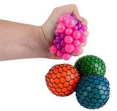 3" NEON MESH SQUEEZE BALL LLB Fidget Toys