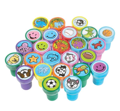 1.40" PLASTIC STAMPERS (50PCS/BOX) LLB kids toys