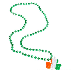 33" IRISH FLAG SHAMROCK BEADS LLB kids toys